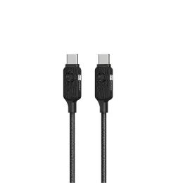 ER POWER Datablocker kabel USB-C - USB-C, PD 100W, 1,5m, czarny