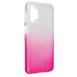Hülle Forcell Shining, Samsung Galaxy A33 5G, silber-rosa