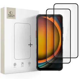 Tech-Protect Schutzglas Fit+ für Samsung Galaxy Xcover 7 / 7 Pro, schwarz, 2 Stück