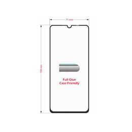 Swissten Full Glue, Color frame, Case friendly, Folie de sticlă securizată protectoare, Xiaomi Redmi 9C, neagră