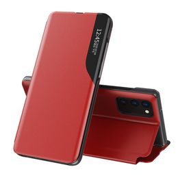Eco Leather View Case, Samsung Galaxy A32 4G, červené