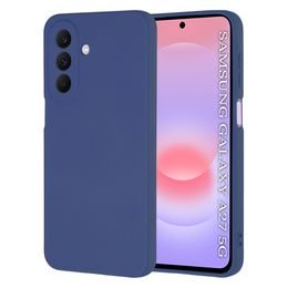 Techsuit SoftFlex Hoesje - Siliconen Case - voor Samsung Galaxy A27 5G - Donkerblauw