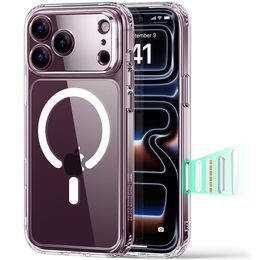 iPhone 17 Pro Max / 18 Pro Max ümbris – ESR Classic Hybrid HaloLock MagSafe – läbipaistev