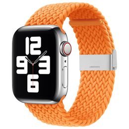 Strap Fabric brățară pentru Apple Watch 6 / 5 / 4 / 3 / 2 (40 mm / 38 mm) portocalie