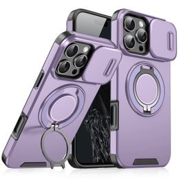 Camslide Stand etui, iPhone 16 Pro, vijolična