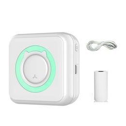 Mini Bluetooth termalni tiskalnik brez črnila za žep, bel
