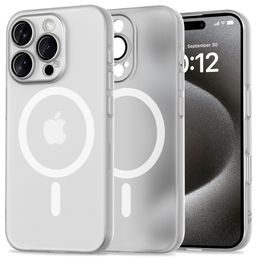Tech-Protect Magslim MagSafe, iPhone 16 Pro, Matowa Biel