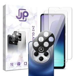 JP Combo pack, Komplet 2 kaljenih stekel in 2 stekel za kamero, Xiaomi Redmi 14C