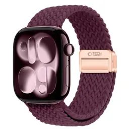 Tech-Protect NylonMag Apple Watch 8 / 9 / 10 / 11 / 12 / SE (40 / 41 / 42 mm), vínový