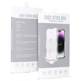 Folie de sticlă securizată Full Glue Easy-Stick cu aplicator, iPhone 14 Pro