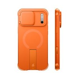 Husă Suritch AirBounce Bumper MagSafe cu Suport și Protecție Cameră, iPhone 17 Pro Max / 18 Pro Max, portocaliu