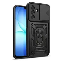 Tech-Protect CamShield Pro Schutzhülle für Samsung Galaxy A17 / A18 / A26 - Hybrid Case mit Kameraschutz und 360° Ring - Schwarz