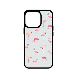 Momanio etui, iPhone 13 Pro, flamingi