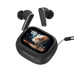 Blavec Bluetooth TWS Oordopjes BW-07 Live met 2,01" LCD-scherm (BW07L-B) - Zwart