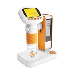 Maxlife MXDM-200 Digitalni mikroskop s stojalom, oranžen