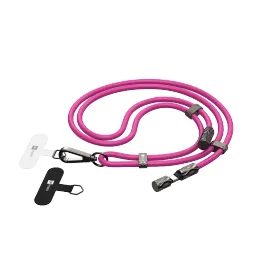 ERPOWER Snake Lanyard Datablocker kabel USB-C - USB-C, 240W 1,5m, růžový
