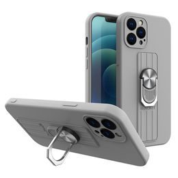 Obal Ring Case, iPhone 12 Pro Max, strieborný