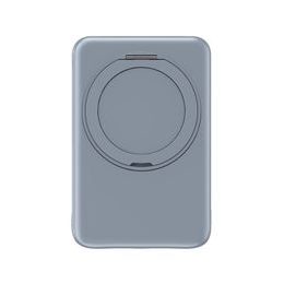 UltraThin MagSafe Powerbank 10000 mAh z vrtljivim stojalom, PD20W + 15W brezžično, srebrno siva