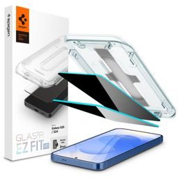 Spigen Glass.TR EZFit Privacy s aplikátorem, 2 kusy, Tvrzené sklo, Samsung Galaxy S24 / S25
