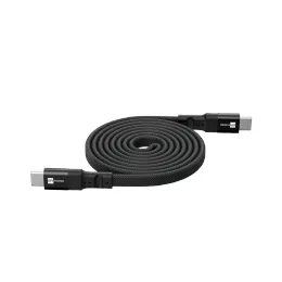 ER POWER Flat Magnetic kabel USB-C - USB-C, PD 100W, 1,5m, Sort