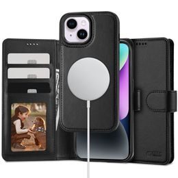 Tech-Protect Wallet MagSafe, iPhone 15 Plus, černý