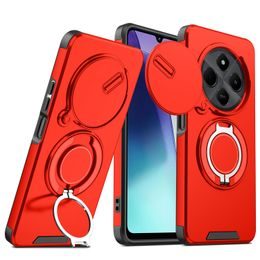 Camslide Stand obal, Xiaomi Redmi 14C, červený