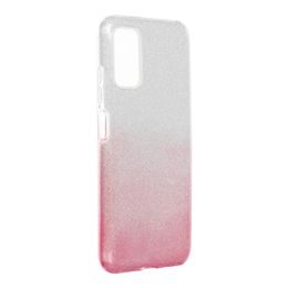 Obal Forcell Shining, Xiaomi Redmi 10, stříbrno růžový