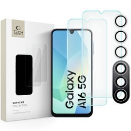 Tech-Protect Supreme set, 2 tvrzené skla + sklo na čočku, Samsung Galaxy A16 4G / 5G