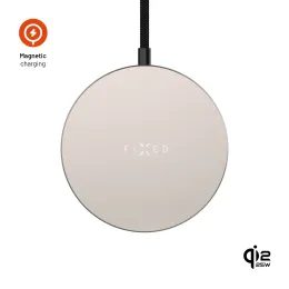 FIXED MagPad Slim vezeték nélküli töltő, MagSafe, Qi2.2, 25W, titán