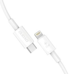 Dudao USB-C-Lightning, 30W, PD, 1m, fehér