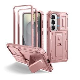 Custodia Dexnor 360 Kickstand Camprotector per Samsung Galaxy S26, rosa