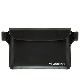 Wozinsky WWS-01 Vodootporna PVC torbica za pojas, crna