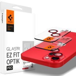 Spigen Optik.TR Ez Fit kameravédő, 2 darab, iPhone 14 / 14 Plus / 15 / 15 Plus, piros