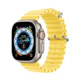 Dux Ducis remen, Apple Watch 8 / 7 / 6 / 5 / 4 / 3 / 2 / SE (45 / 44 / 42 mm), žuti