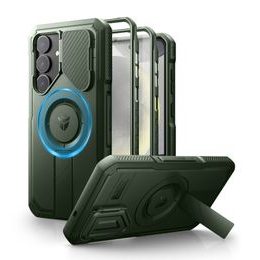 Dexnor MagSafe 360 Kickstand Camprotector etui Samsung Galaxy S25 Plus, zielony