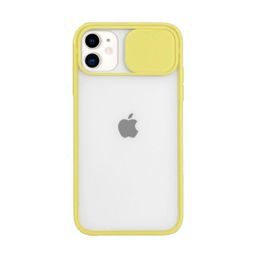 Obal s ochrannou šošovky, iPhone 12 Mini, žltý