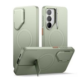 Suritch MagSafe Hoesje Samsung Galaxy S26 - met Camera Cover & Standaard - Schokbestendig - Groen