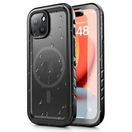 Tech-Protect ShellBox Magsafe IP68, iPhone 15, črno