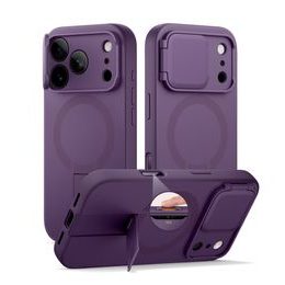 Suritch MagSafe Kickstand Camprotector Hülle iPhone 17 Pro Max, violett