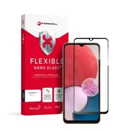 Forcell Flexible 5D Full Glue υβριδικό γυαλί, Samsung Galaxy A13 4G / 5G, μαύρο