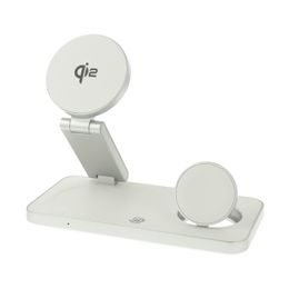Bezprzewodowa ładowarka Qi2 3w1, 22,5W, biała