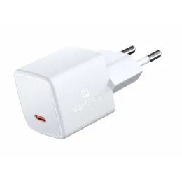 Swissten mini adaptor rețea GaN USB-C 33W power delivery, alb