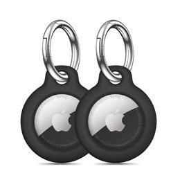 Tech-Protect Rough prívesok, Apple AirTag, čierny, 2 kusy