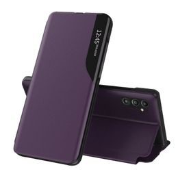 Eco Leather View Case, Samsung Galaxy A25 5G, violet