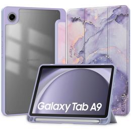 Etui Tech-Protect SC Pen Hybrid Samsung Galaxy Tab A9 8.7" (X110 / X115), violet marble