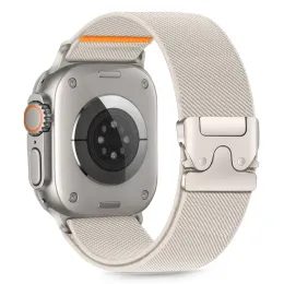 Tech-Protect Nylon Clasp pasek, Apple Watch 6 / 7 / 8 / 9 / 10 / SE / ULTRA 1 / 2 (44 / 45 / 46 / 49 mm), tytan