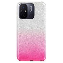 Husă Forcell Shining, Xiaomi Redmi 12C, roz argintie