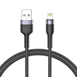 Tech-Protect UltraBoost Lightning kabel, 2,4 A, 2 m, černý