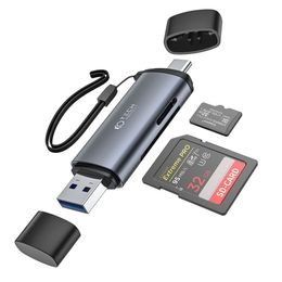 Tech-Protect UltraBoost čítačka SD a Micro kariet, USB-A, USB-C šedá