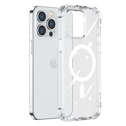 Joyroom Magnetic Defender MagSafe tokkal, iPhone 14 Pro Max, átlátszó